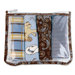 Cowboy Zipper Pouch and 4 Burp Cloths Gift Set