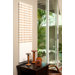 Pura Vida I Off The Grid Teak Panel in White with Natural Grid