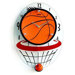 Basketball Hood Wall Clock