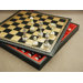 Large Metal Staunton on Leather Chest Chess Set