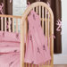 Pink Buckmark Crib 3 Piece Set