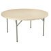 60" Round Blow-Molded Folding Table