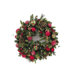 Clear Decorated Wreath With Balls and Berries