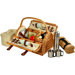 Sussex Picnic Basket with Blanket and Coffee Flask for Two