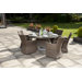 Monte Carlo Square Topped Armchair in Brown