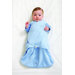 Microfleece SleepSack Swaddle in Blue (Small)