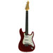 Electric Guitar with Gig Bag and Cable in Metallic Red