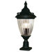 Waterloo Aluminum Outdoor Post Light with Glass Shade