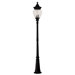 Devonshire Outdoor Post Light with Glass Shade