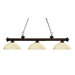 Riviera 3 Light Billiard Light