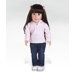 Girl Play Doll Emily Ready for Fun - Brunette Hair Brown Eyes