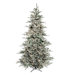 9' Prelit Flocked Vail Artificial Christmas Tree