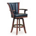Mahogany Swivel Pub Chair