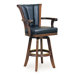 Antique Walnut Swivel Chair