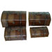 "Sergeant" Leather Trunk, Designer Treasure Chest