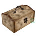 Old World Map Leather Vintage Style Treasure Box