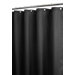 Satin Stripe Shower Curtain in Black