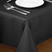 Hem Stitch Tablecloth in Black