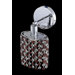 Mini 1 Light Ellipse Wall Sconce in Chrome with Round Canopy