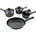 KitchenWorthy Stainless Steel 7-Piece Cookware Set with Crate