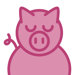Animals Pig Print