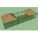 2 Windsor Complete Sets and 1 Windsor Sized Dog Kennel Frame Section-2 Gates