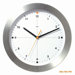 Brushed Aluminum Wall Clock Formula One in White