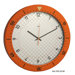 Speedmaster Wall Clock in Orange and White