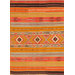Kilim Orange Striped Rug