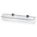 16" Plexiglass Shelf with Railing and Chrome Mounting