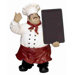 Urban Trends Polystone Chef Chalk Board Statue