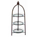 Urban Trends Metal Glass 3 Tier Storage Stand