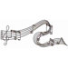 Toscana Metal Wall D&eacute;cor with Musical Nodes