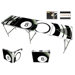 8 Ball Beer Pong Table with Black Aluminum Ball Rack