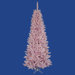 Flocked Pink Spruce 9' Artificial Christmas Tree with Clear Lights