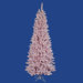 Flocked Pink Spruce 9' Artificial Christmas Tree with LED Lights