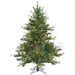 Mixed Country Pine 4.5' Artificial Christmas Tree with Clear Lights