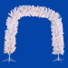 Crystal White 8' Artificial Arch Tree with Clear Lights