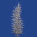 Colorful Laser 4' Silver Artificial Christmas Tree
