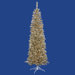 7.5' Artificial Pencil Christmas Tree in Champagne