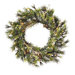 Prelit Country Pine Wreath with Clear Lights