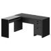60 L Shaped Computer Desk with Glass Return