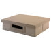 Small Storage Bin with Natural Grass Weave Pattern