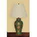 29" Green Floral Porcelain Table Lamp