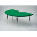Kidney Shaped Plastic Activity Table with Standard Legs