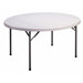 60" W Round Folding Table