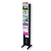 Letter "EPI" Literature Display with Ten Compartments in Black