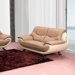 Toned Leather Loveseat