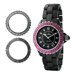 Women's Ceramic Interchangeable Bezel Set Watch
