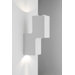 Double Sparkle Wall Light in Painted Matt White